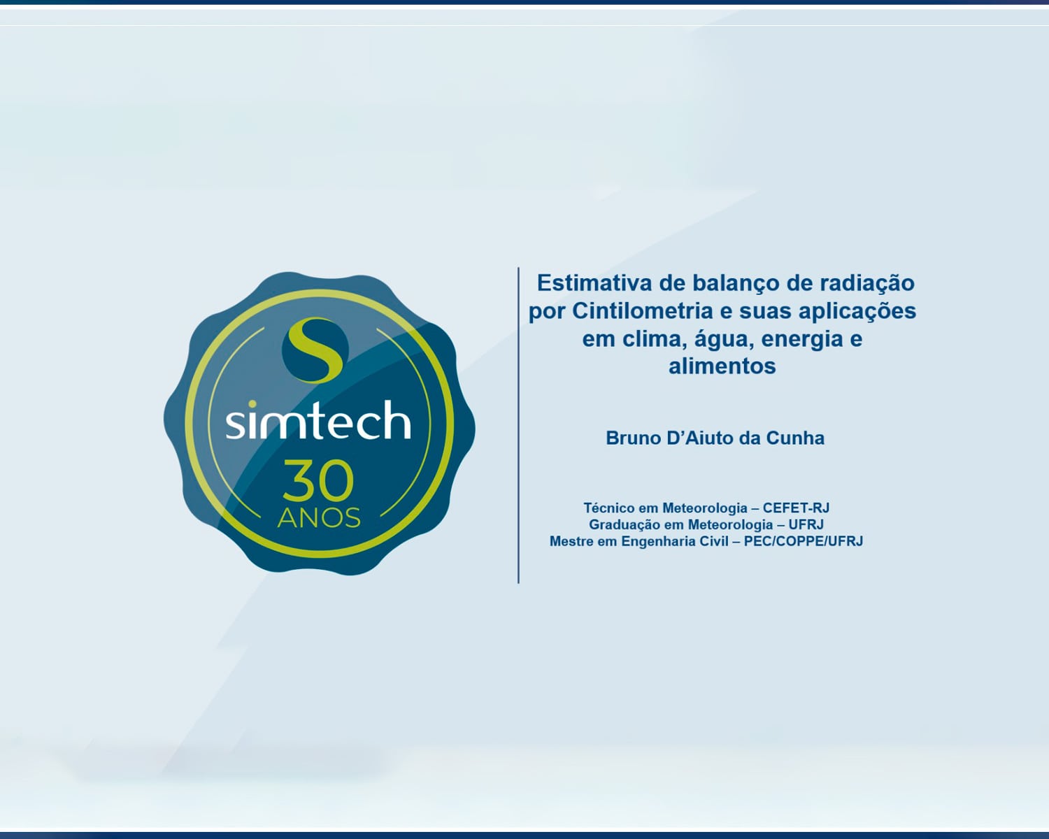 Simtech apoia e ministra palestra no SIMCLEA – Simpósio em Clima, Água, Energia e Alimentos